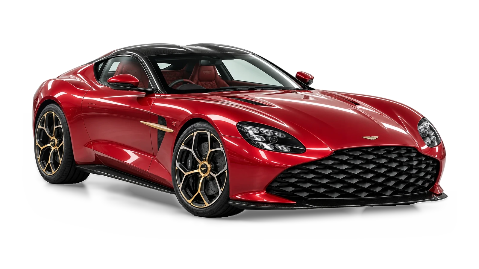 Aston Martin DBS GT Zagato — AI-generated studio illustration for Atelier Grand Slam