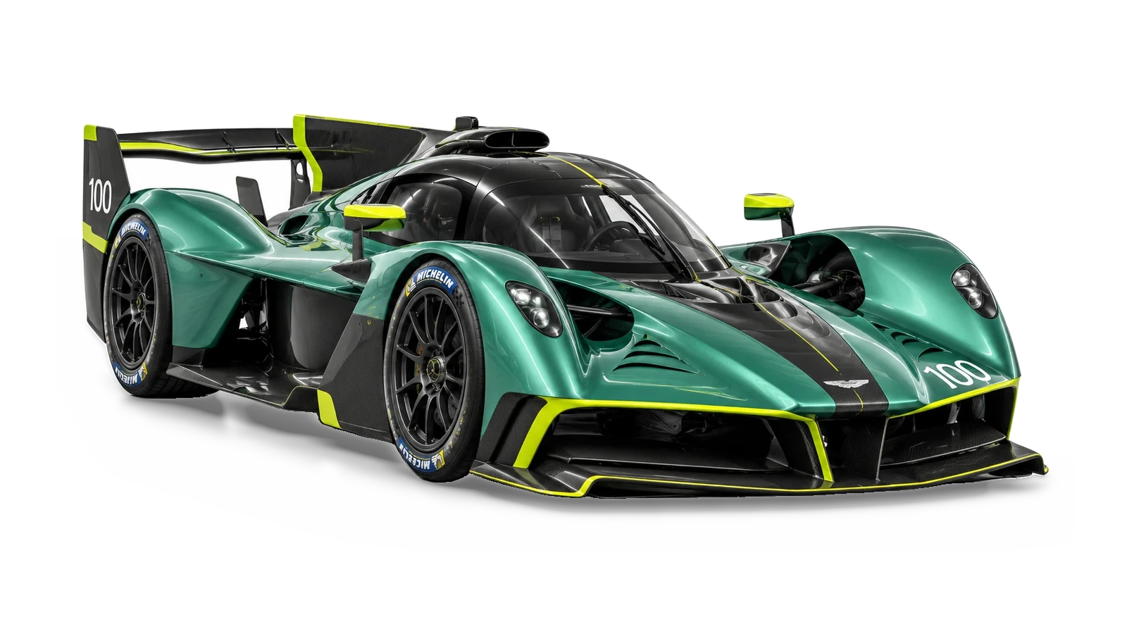 Aston Martin Valkyrie AMR Pro — AI-generated studio illustration for Atelier Grand Slam