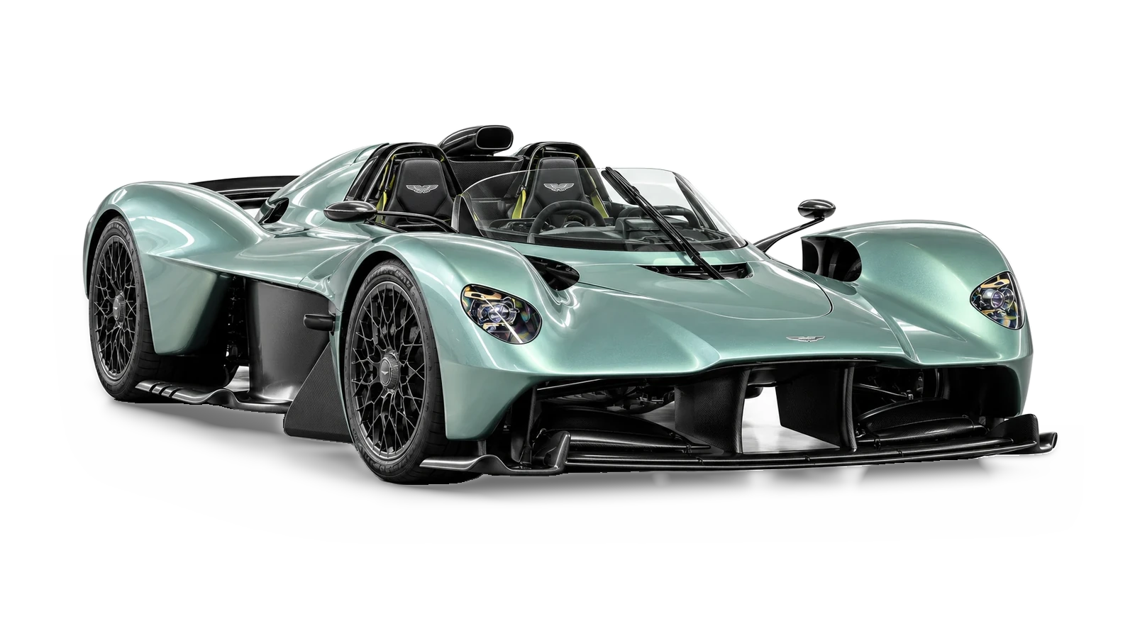 Aston Martin Valkyrie Spider — AI-generated studio illustration for Atelier Grand Slam