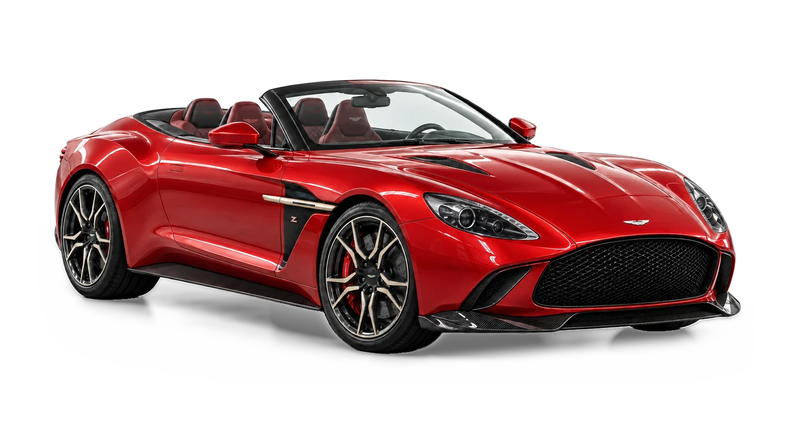Aston Martin Vanquish Zagato Volante — AI-generated studio illustration for Atelier Grand Slam