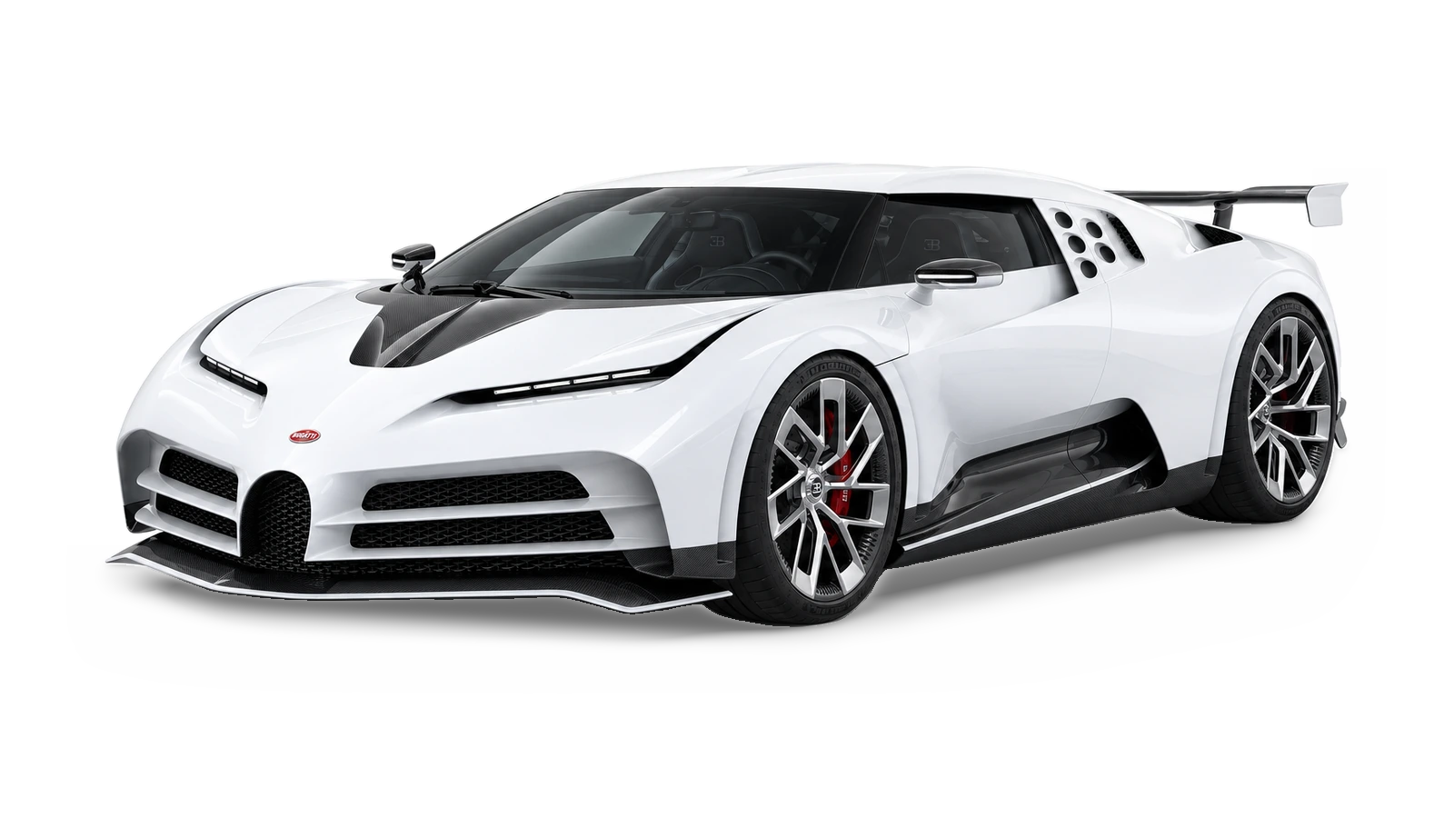 AI-generated illustrative studio view of Bugatti Centodieci for the Atelier Grand Slam Collector Index