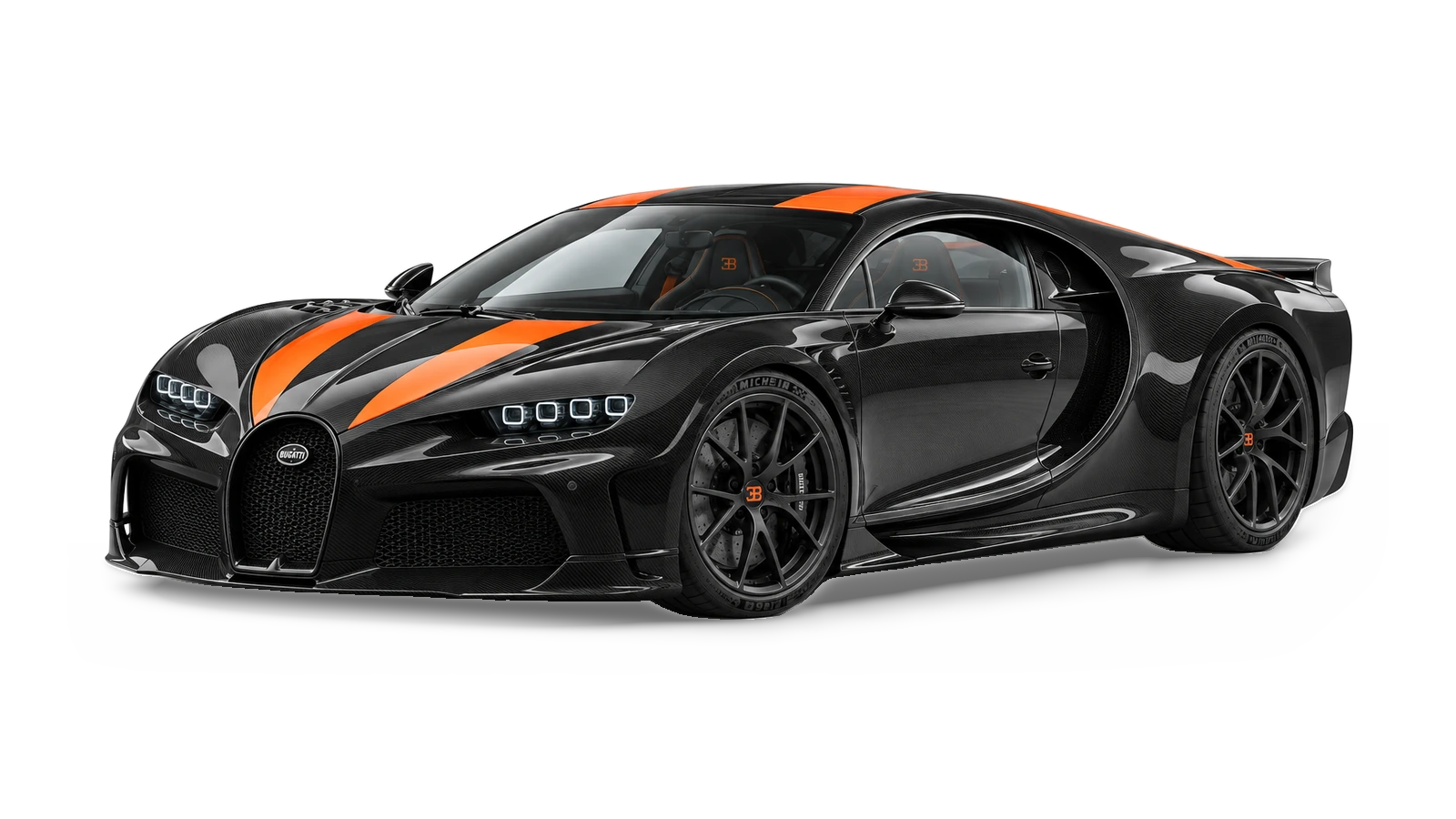 AI-generated illustrative studio view of Bugatti Chiron Super Sport 300+ for the Atelier Grand Slam Collector Index