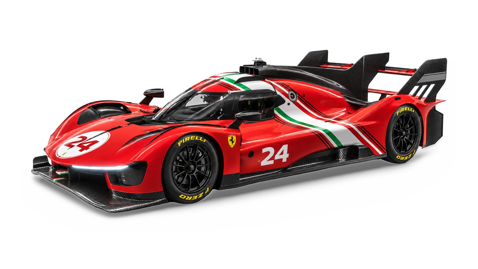 Illustrative launch-livery studio view of Ferrari 499P Modificata for the Atelier Grand Slam Collector Index