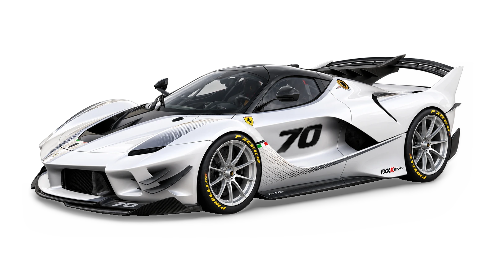 Illustrative launch-livery studio view of Ferrari FXX-K Evo for the Atelier Grand Slam Collector Index