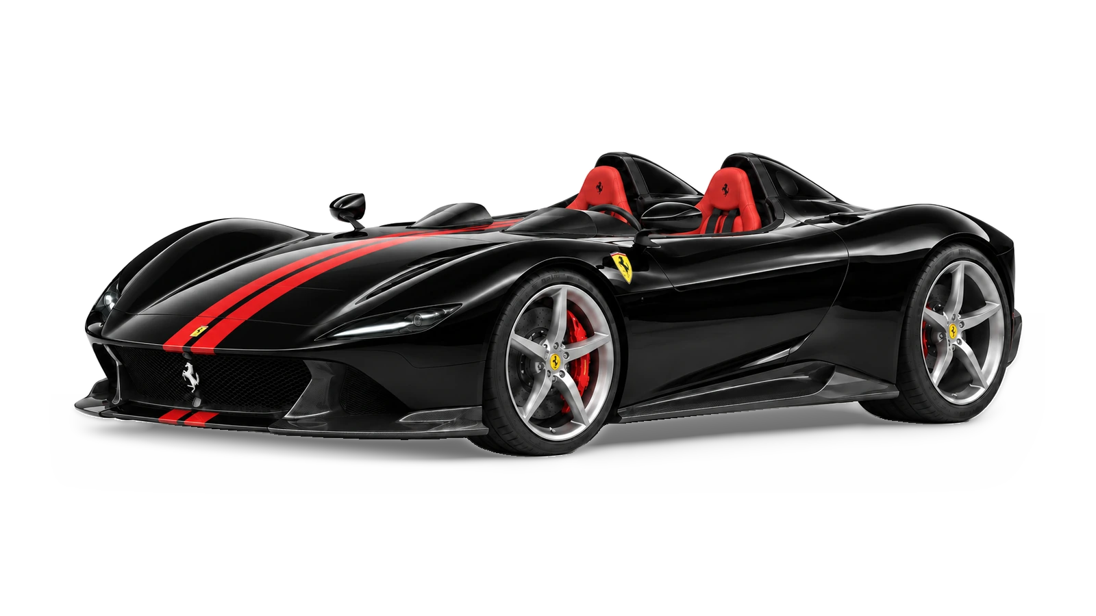 AI-generated illustrative studio view of Ferrari Monza SP2 for the Atelier Grand Slam Collector Index