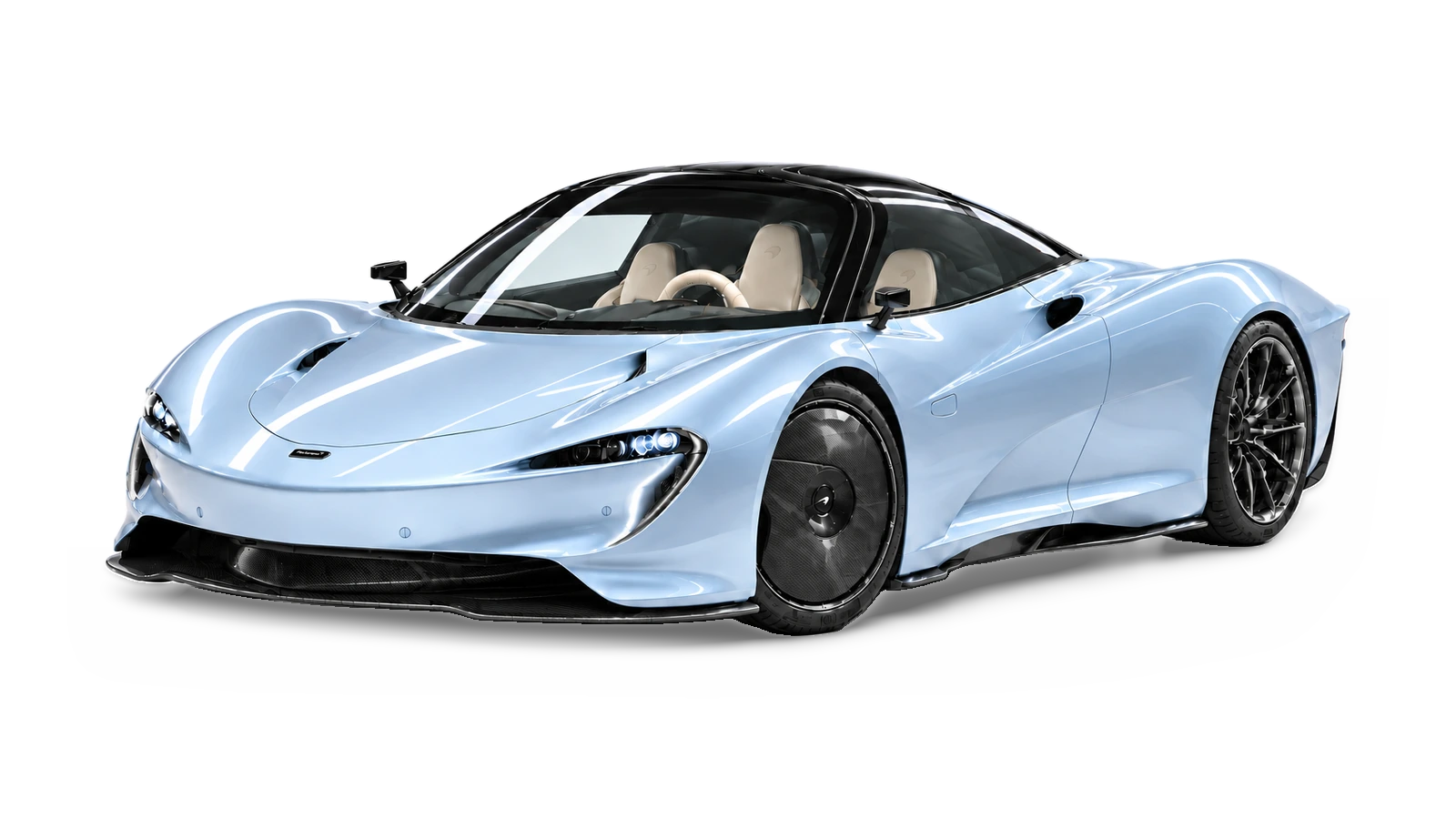 AI-generated illustrative studio view of McLaren Speedtail for the Atelier Grand Slam Collector Index