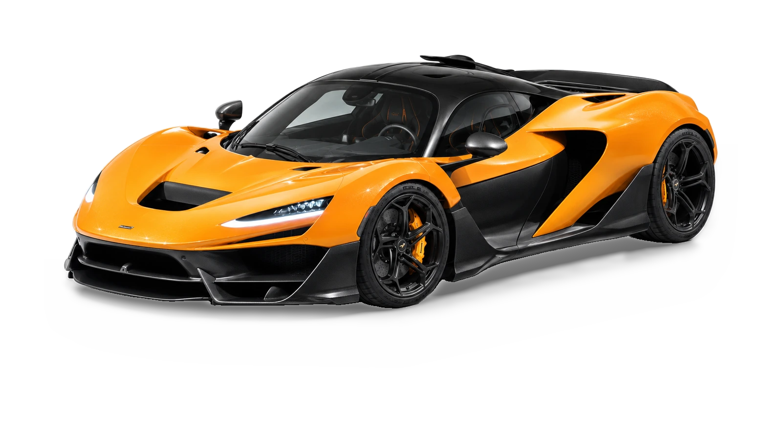 AI-generated illustrative studio view of McLaren W1 for the Atelier Grand Slam Collector Index