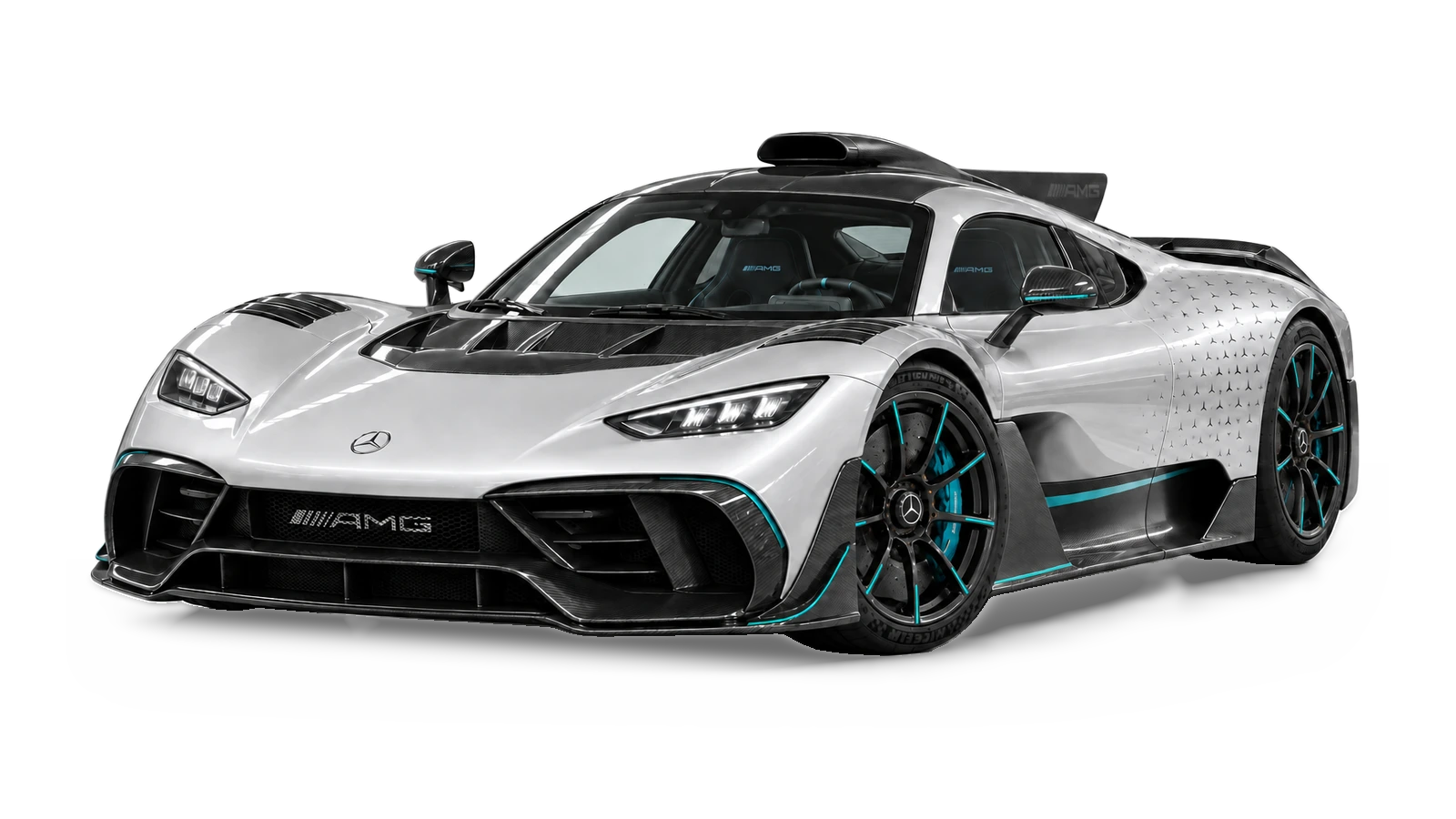 AI-generated illustrative studio view of Mercedes-AMG ONE for the Atelier Grand Slam Collector Index