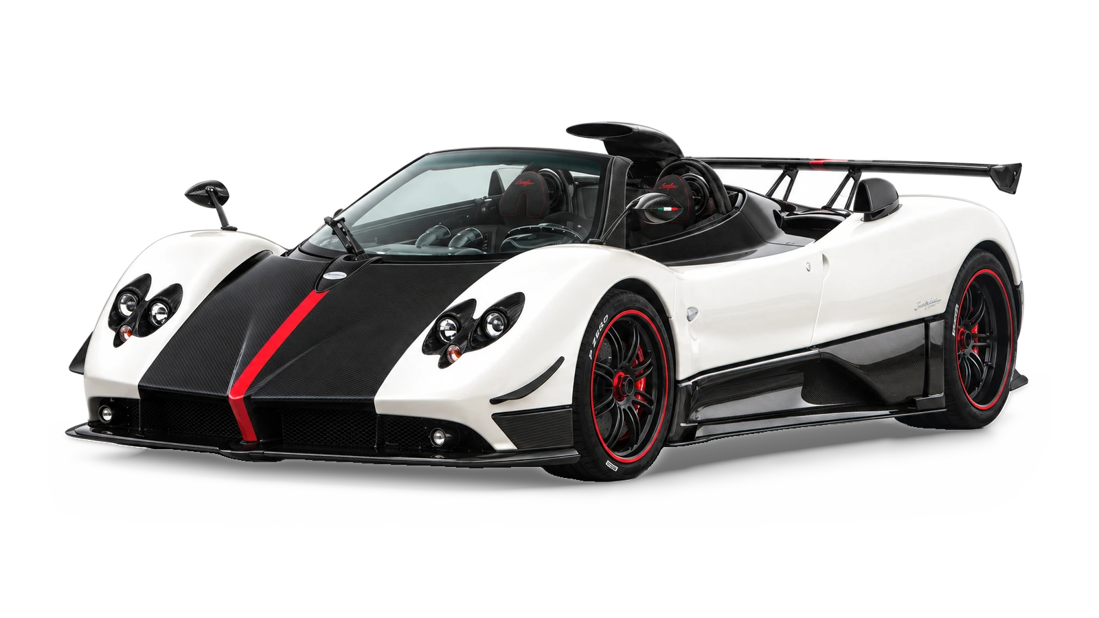 AI-generated illustrative studio view of Pagani Zonda Cinque Roadster for the Atelier Grand Slam Collector Index