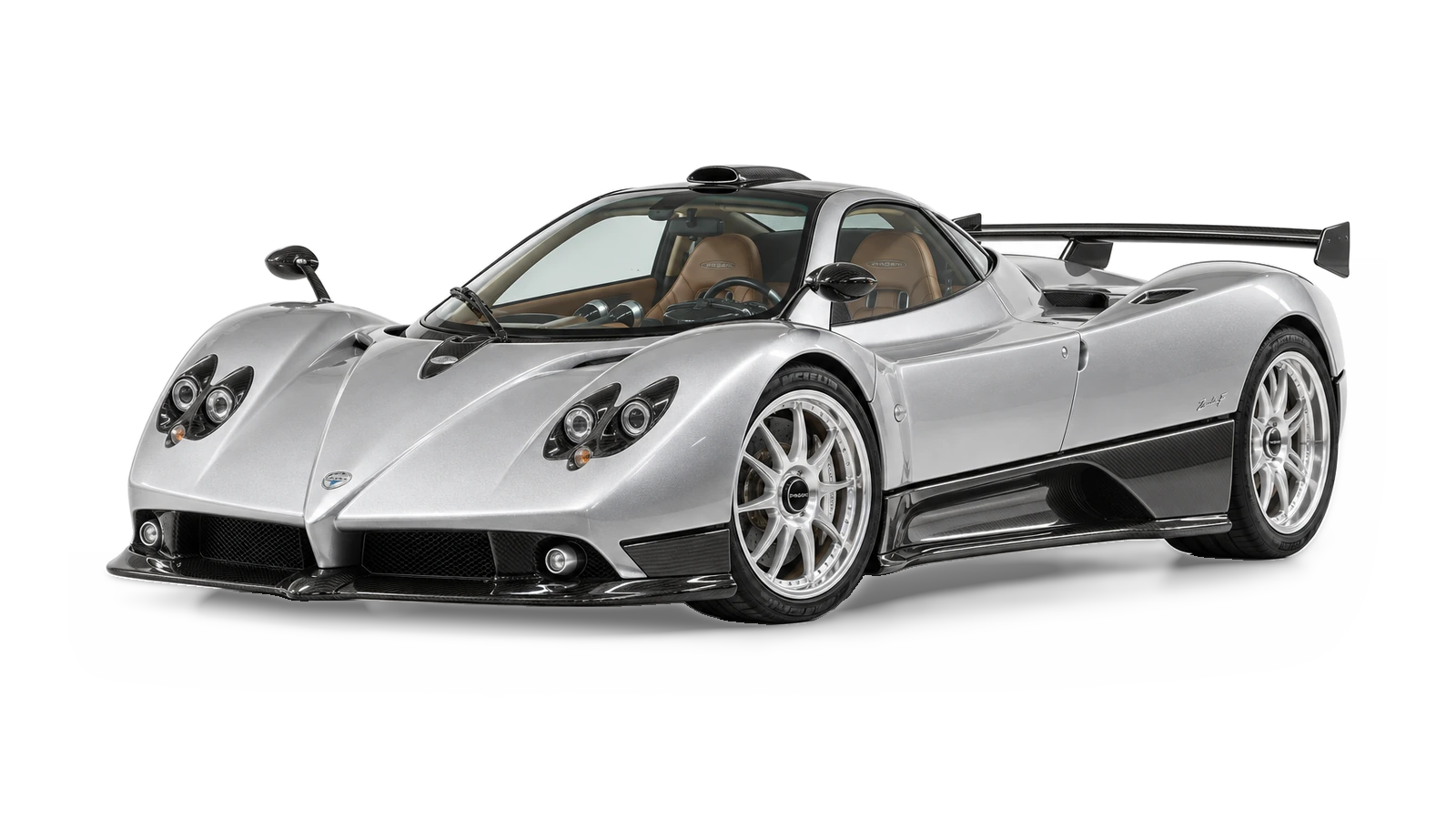 AI-generated illustrative studio view of Pagani Zonda F for the Atelier Grand Slam Collector Index