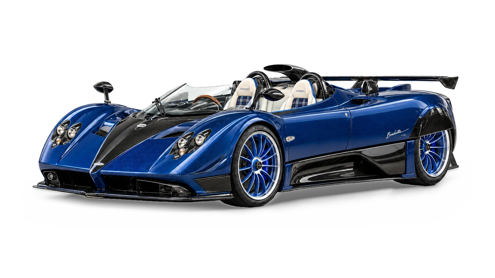 AI-generated illustrative studio view of Pagani Zonda HP Barchetta for the Atelier Grand Slam Collector Index