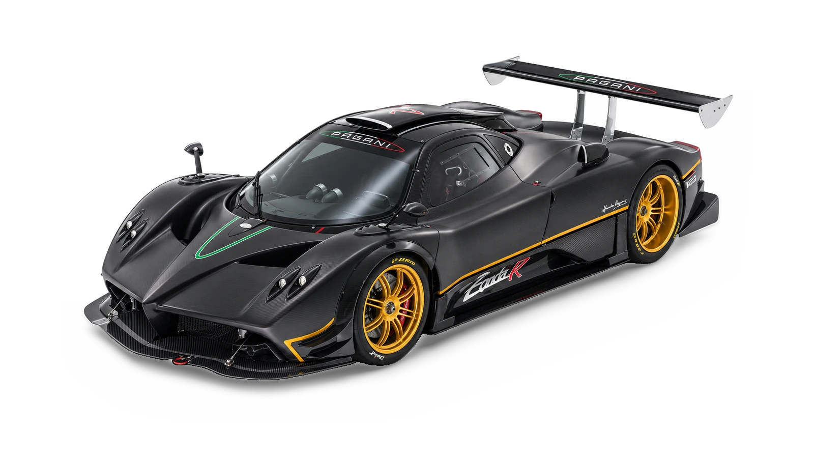 AI-generated illustrative studio view of Pagani Zonda R for the Atelier Grand Slam Collector Index